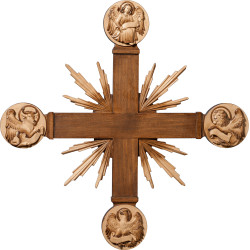 Cruz con Evangelistas y rayos
